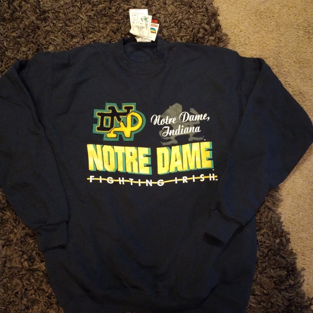 Official vintage Notre Dame sweatshirt unisex